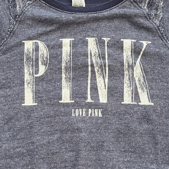 VS Pink Vintage Crewneck | Washed Blue | Size L - Picture 3 of 8